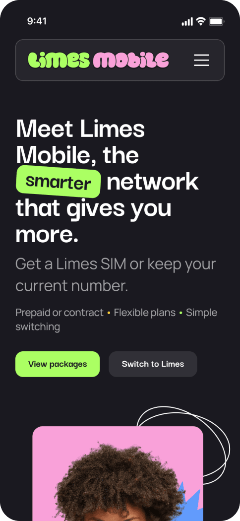 Limes Mobile app screen